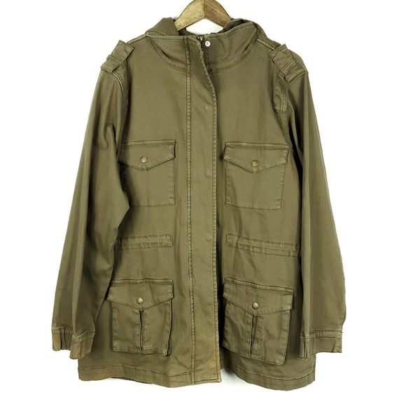 Tinsel Jackets & Blazers - Tinsel Stitch Fix Chapleen Cargo Coat Olive Green